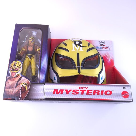WWE Rey Mysterio Mask Role Play and Main Event Figure Set Mattel Special Edition - Picture 2 of 10